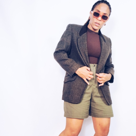 Suede Trimmed Blazer - Picture 2 of 9